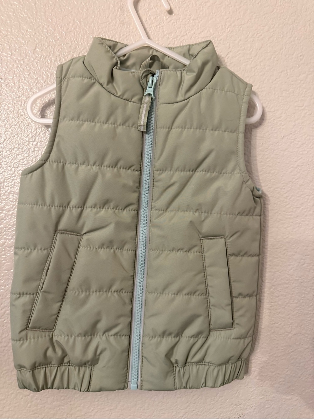 Cat & Jack Light Green and White Kids Jacket